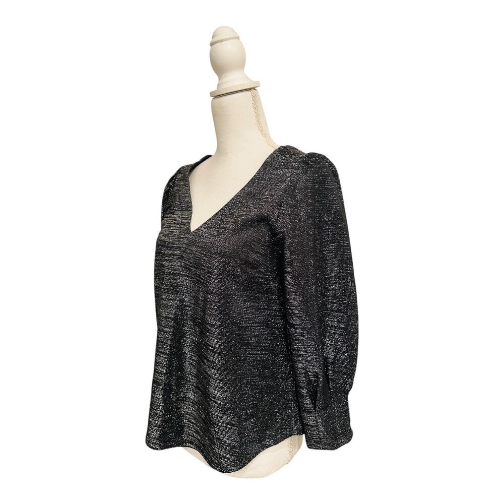 NWT RO & DE Puff Sleeve V Neck Blouse Darted by Anthropologie